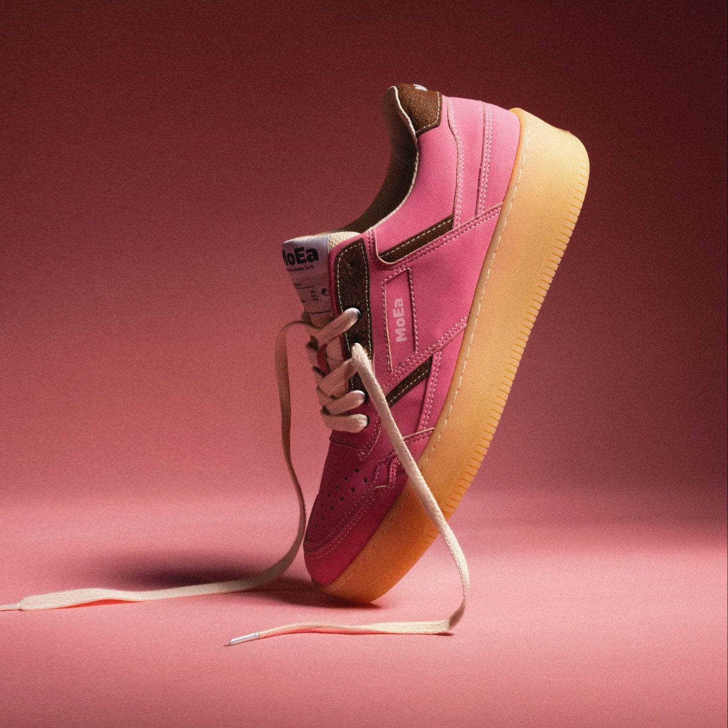 GEN1 - Coconut Pink & Brown Suede