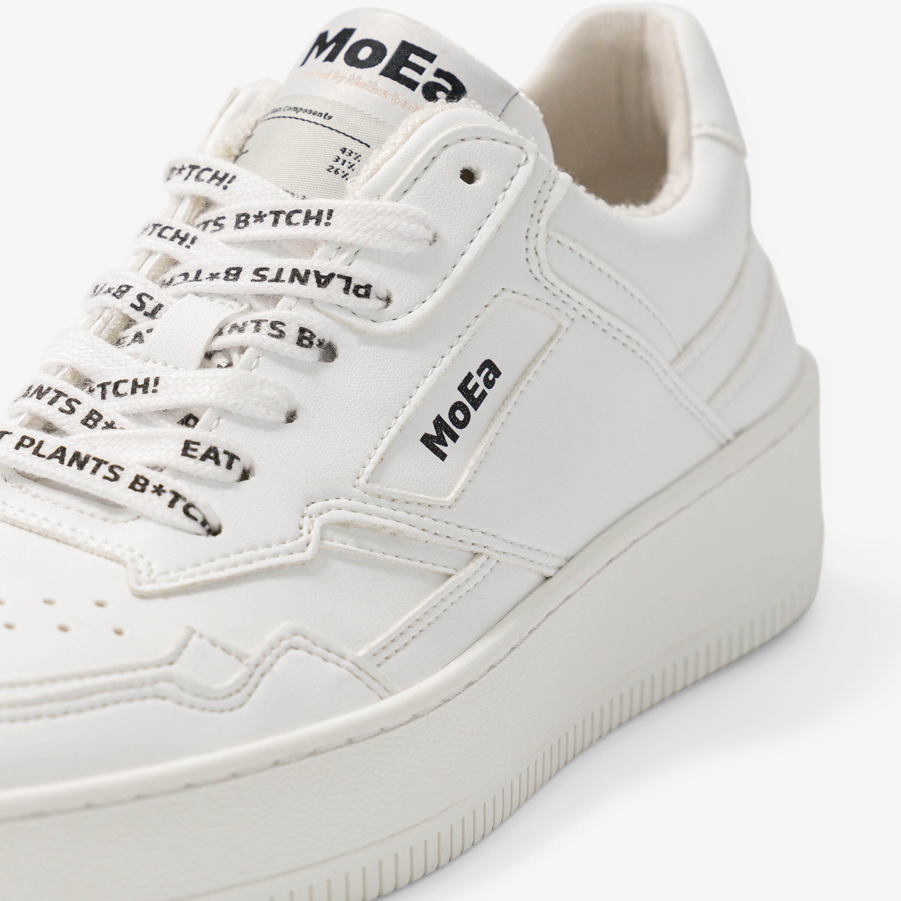 White laces - Eat plants b*tch!