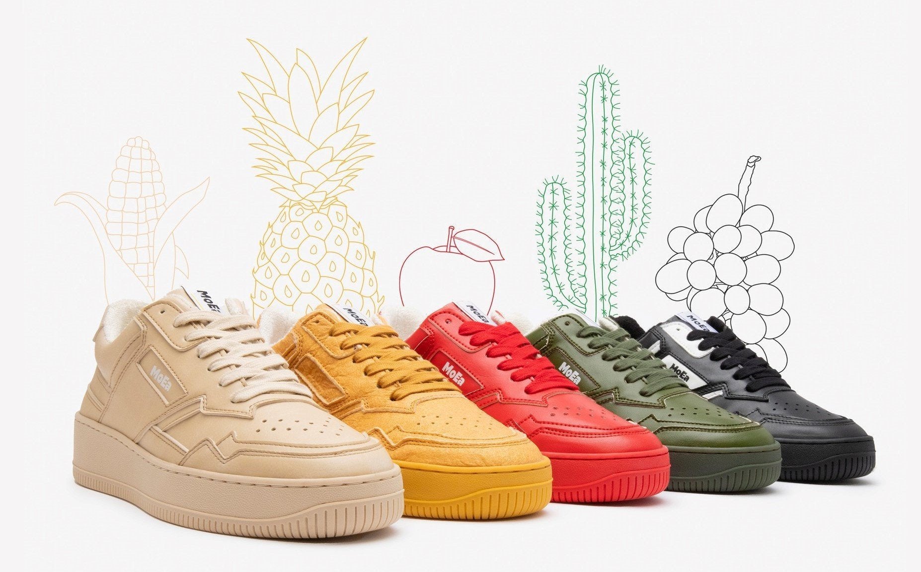 MoEa Bio sneakers made from fruits and plants