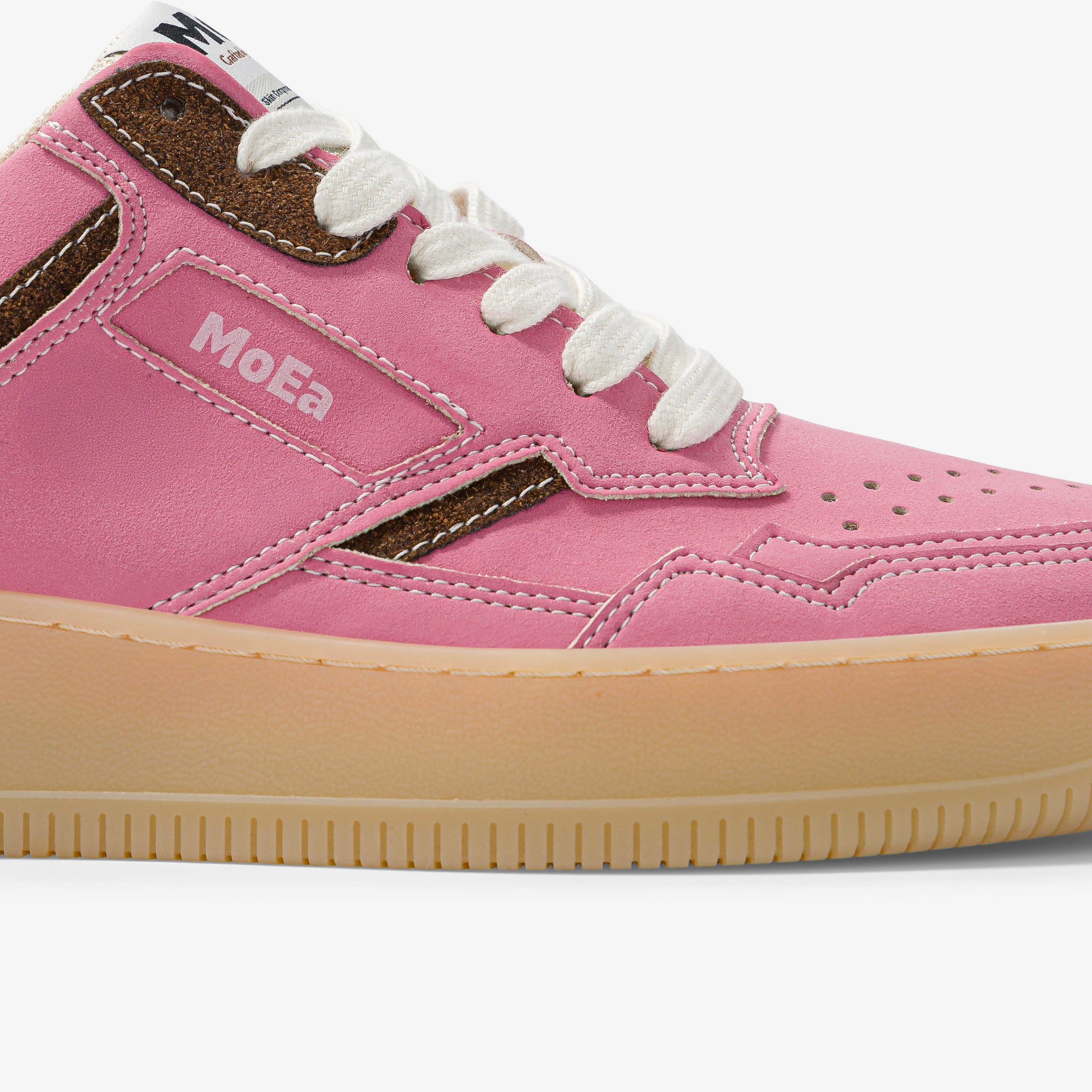 GEN1 - Coconut Pink & Brown Suede