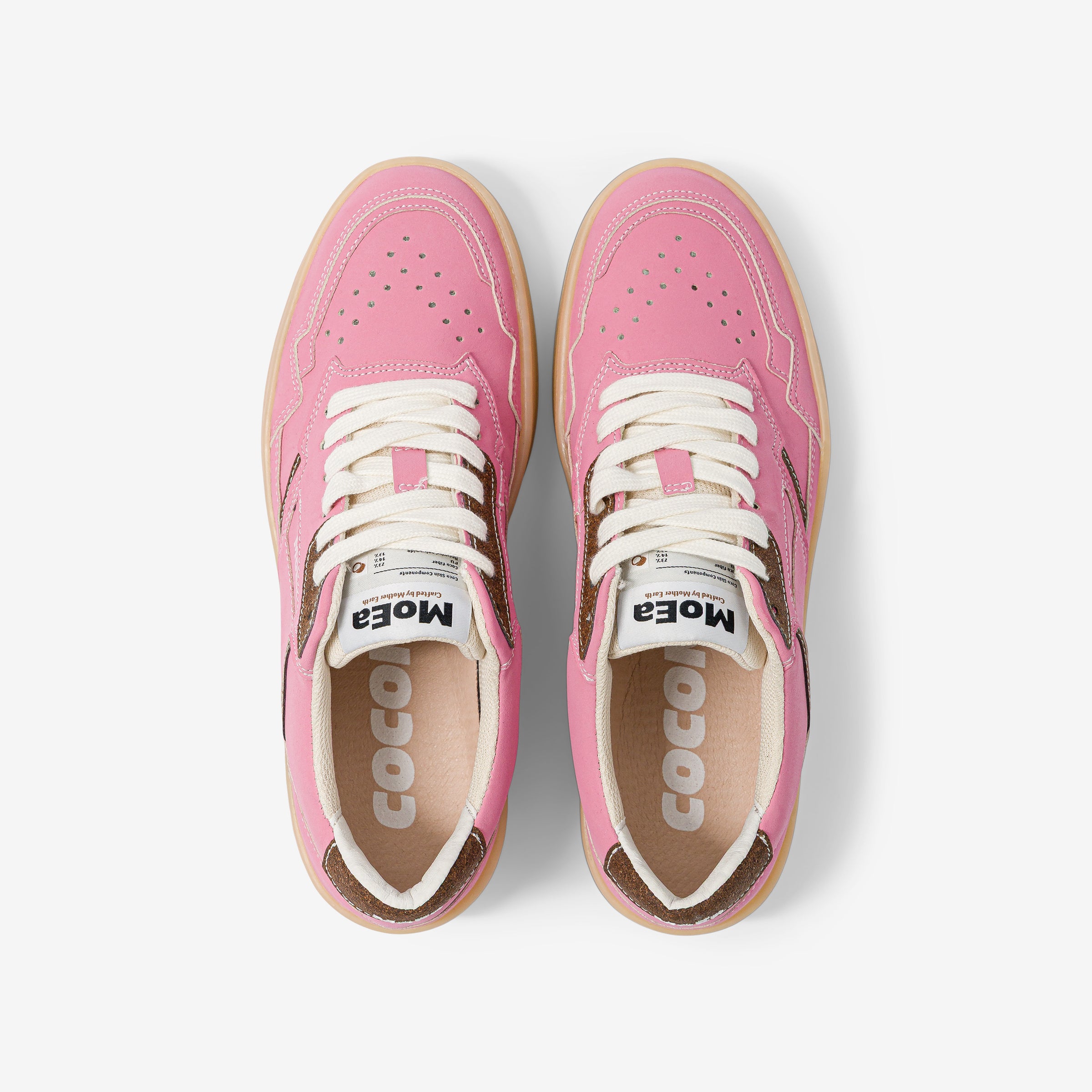 GEN1 - Coconut Pink & Brown Suede