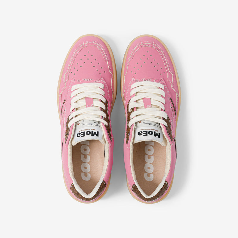 GEN1 - Coconut Pink & Brown Suede