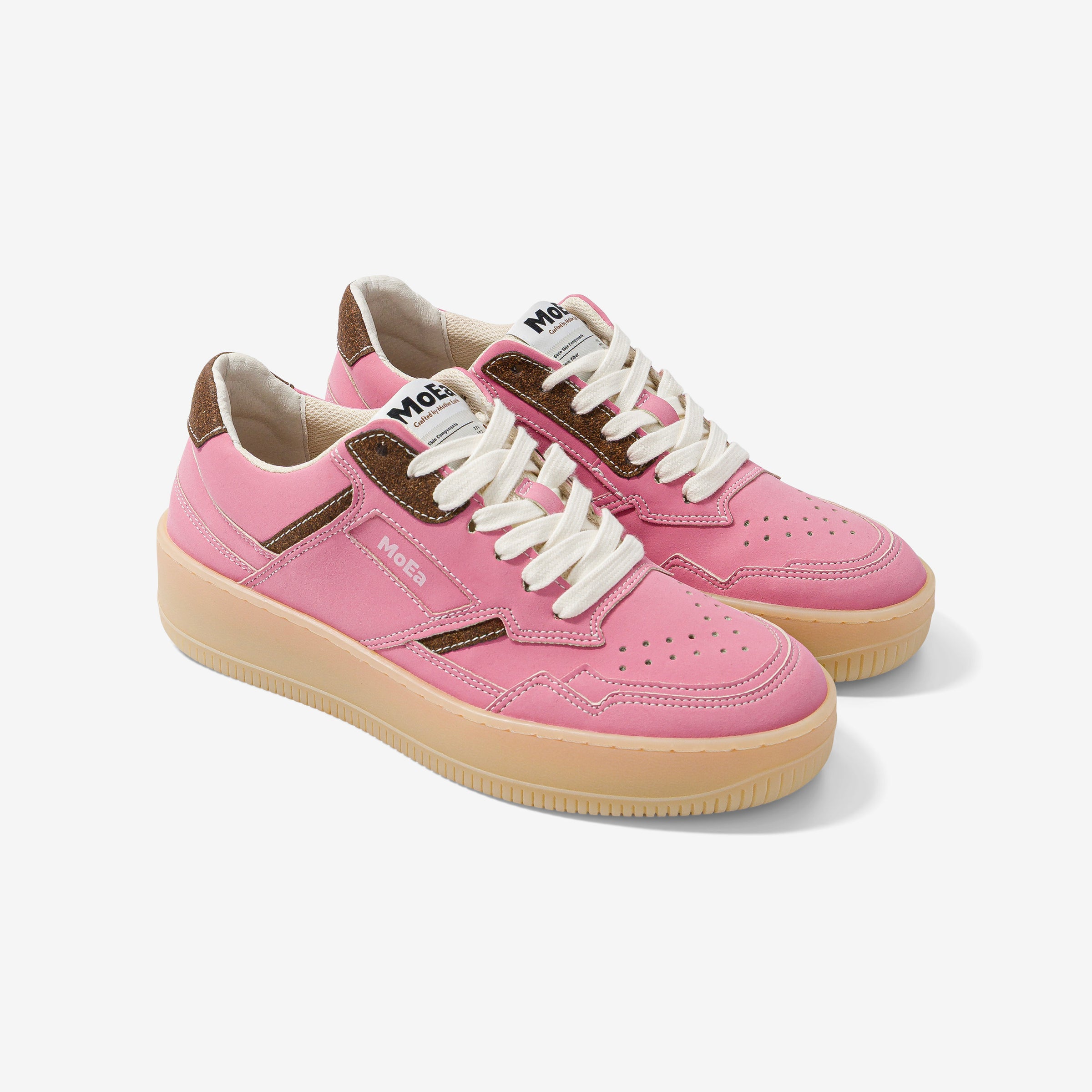 GEN1 - Coconut Pink & Brown Suede