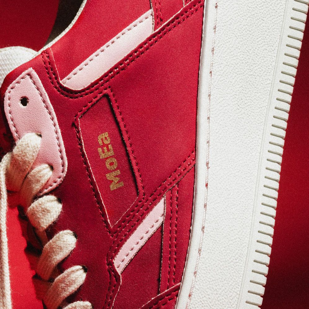 GEN1 - Apple Red & Pink Suede