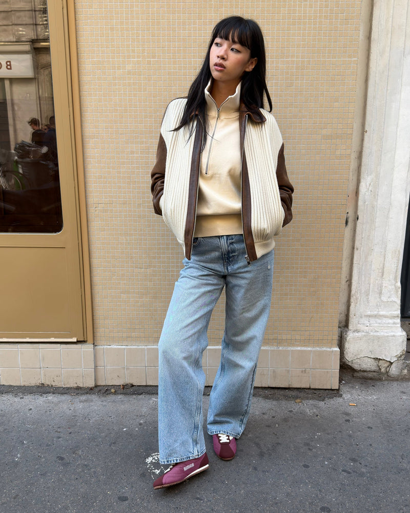 Rise - Bordeaux & Beige - Mushroom