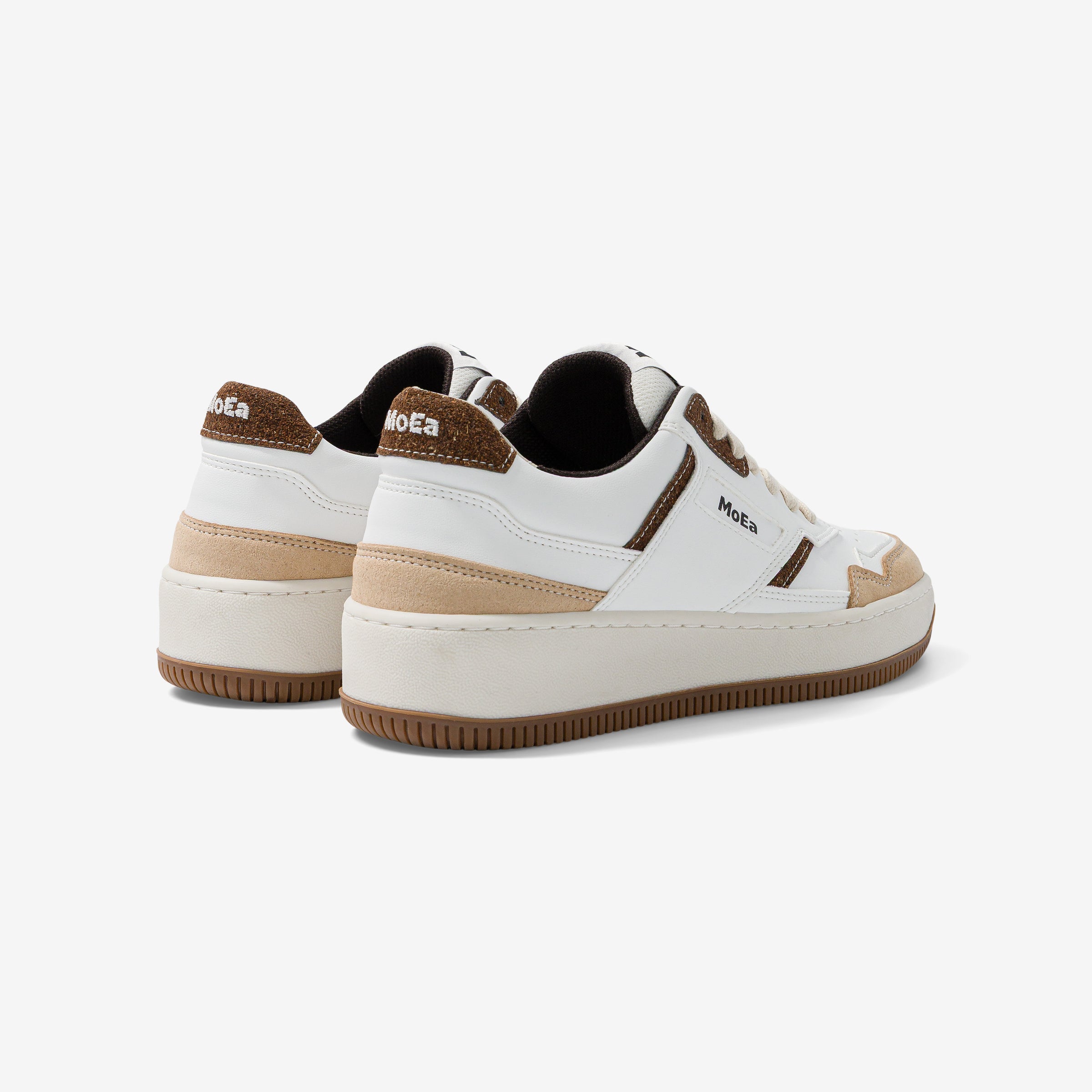 GEN1 - Coco White & Brown Suede