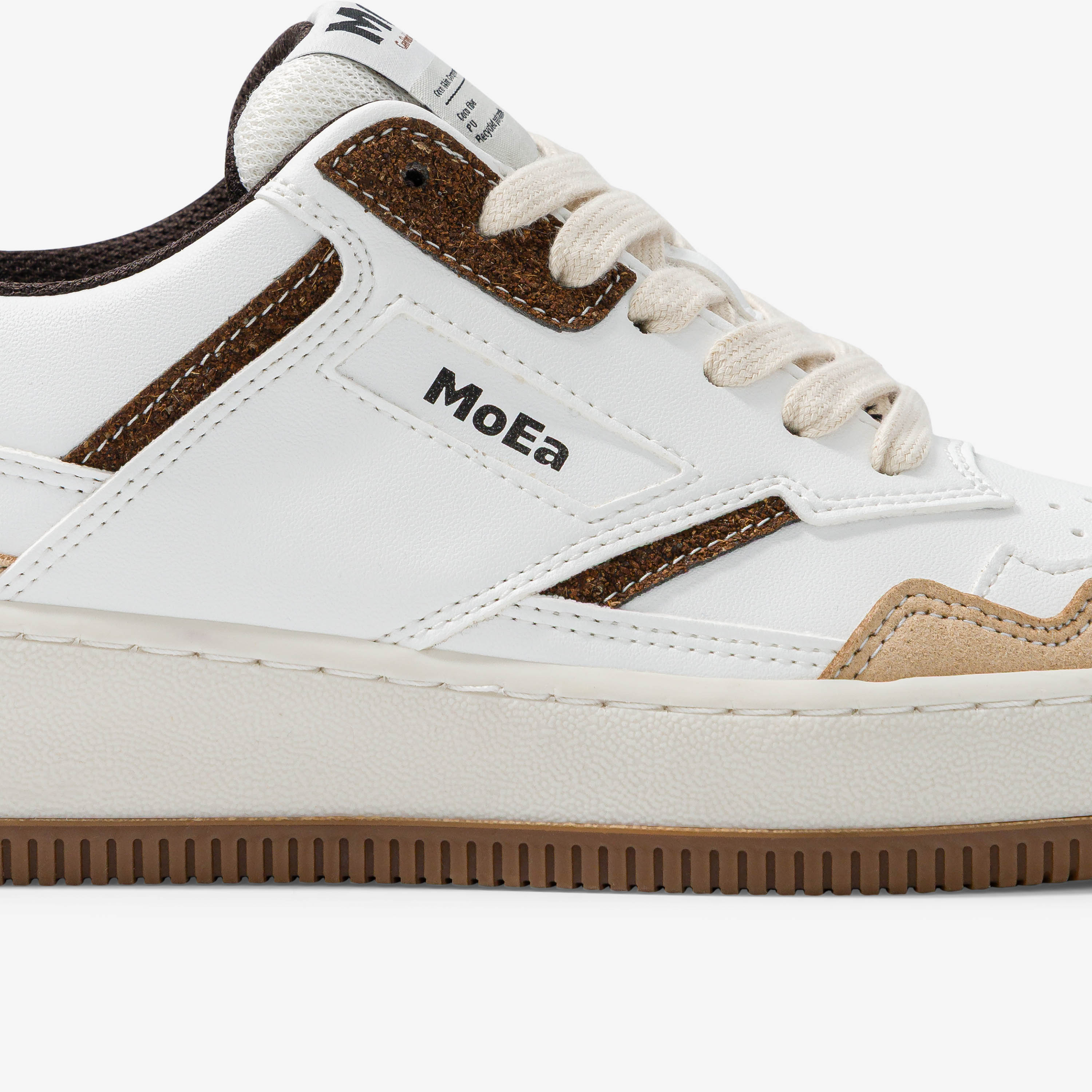 GEN1 - Coco White & Brown Suede