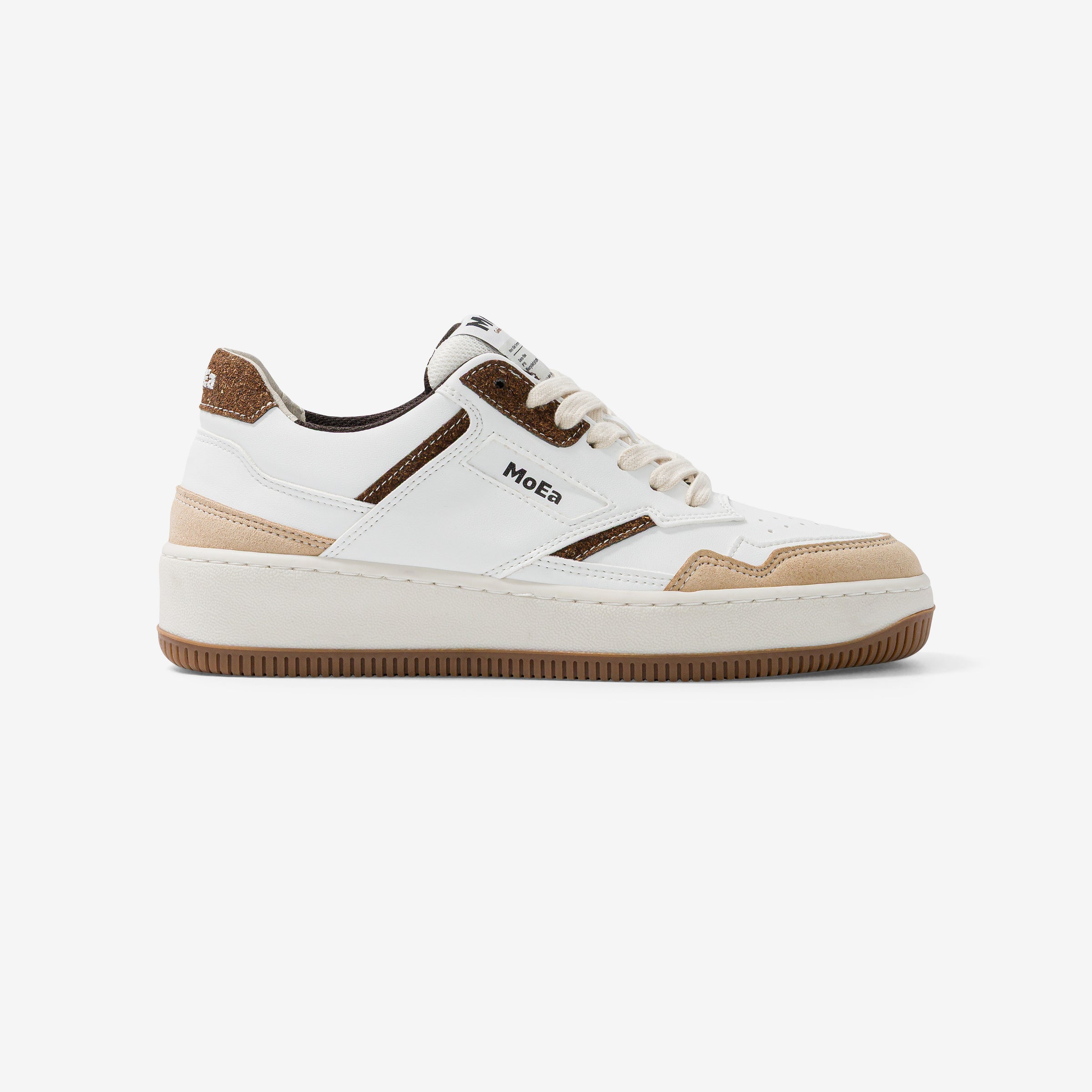 GEN1 - Coco White & Brown Suede