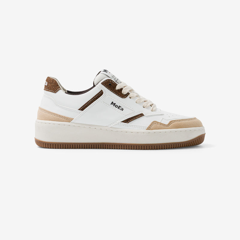 GEN1 - Coco White & Brown Suede