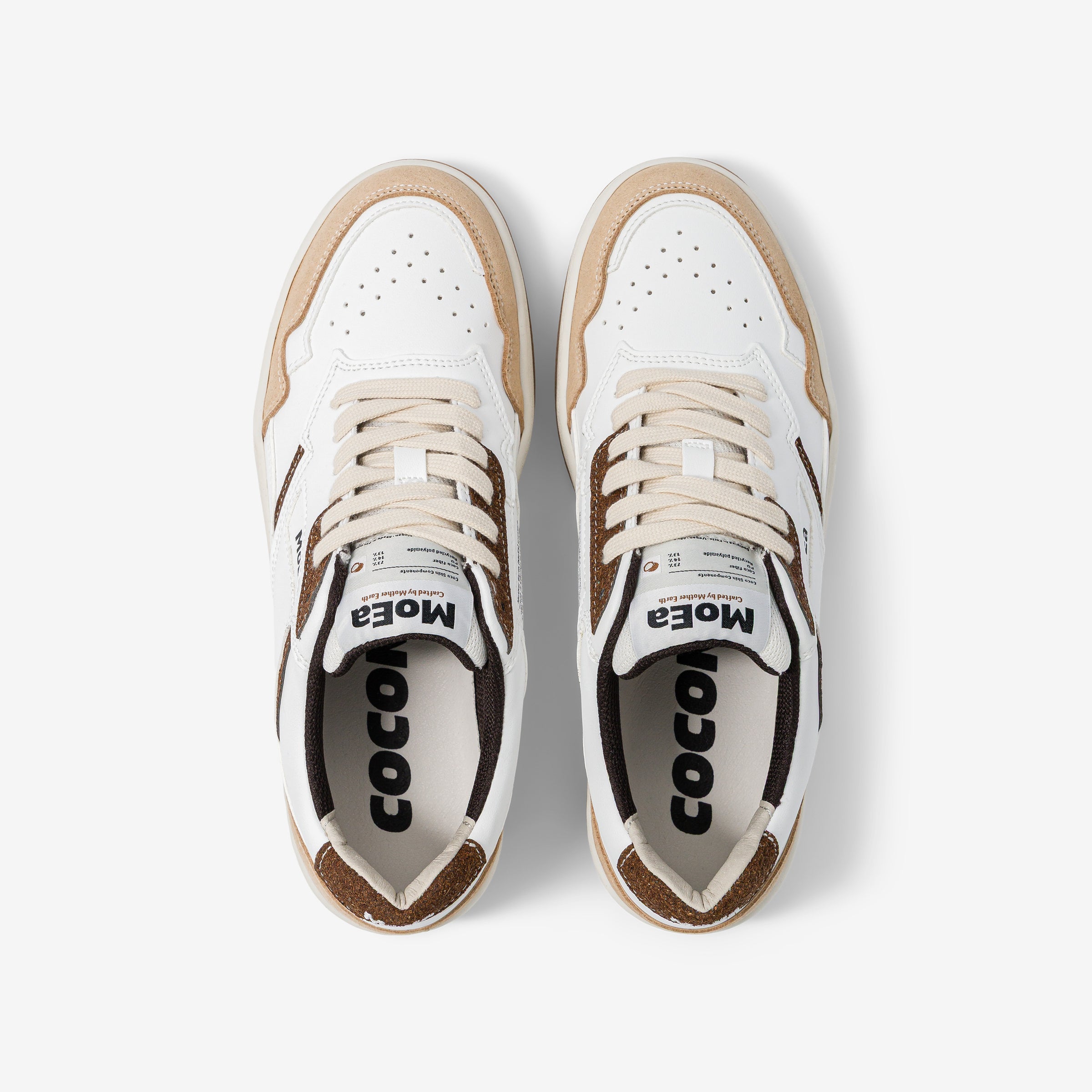 GEN1 - Coco White & Brown Suede