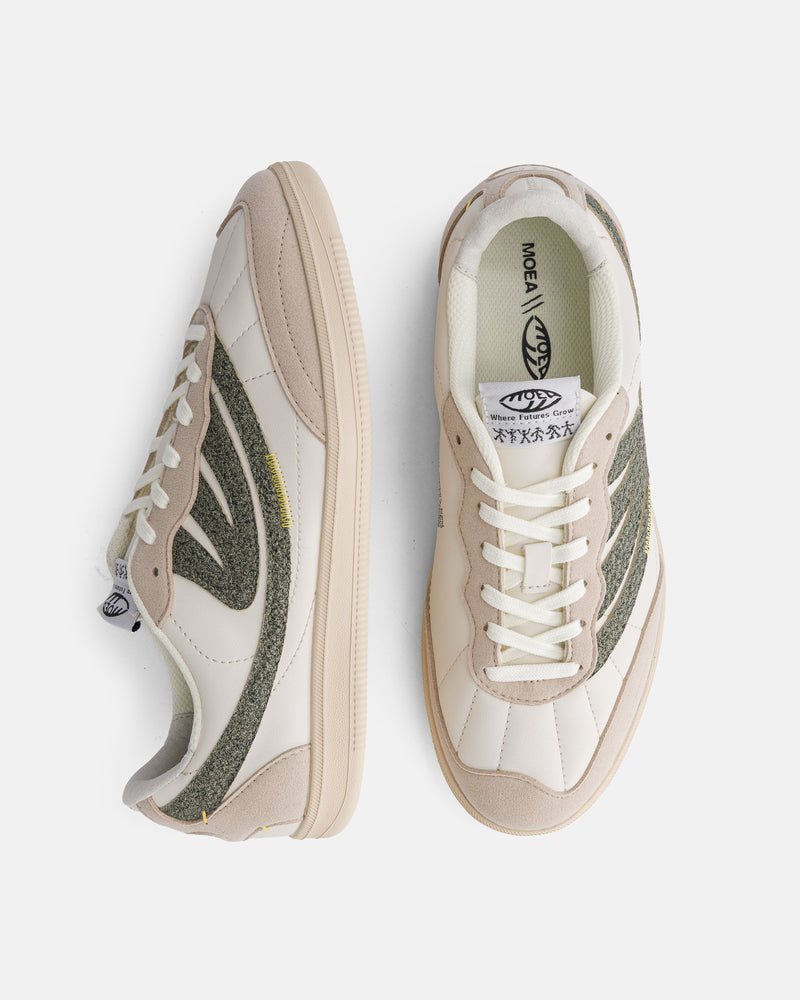 Flow - Beige & Green - Mushroom