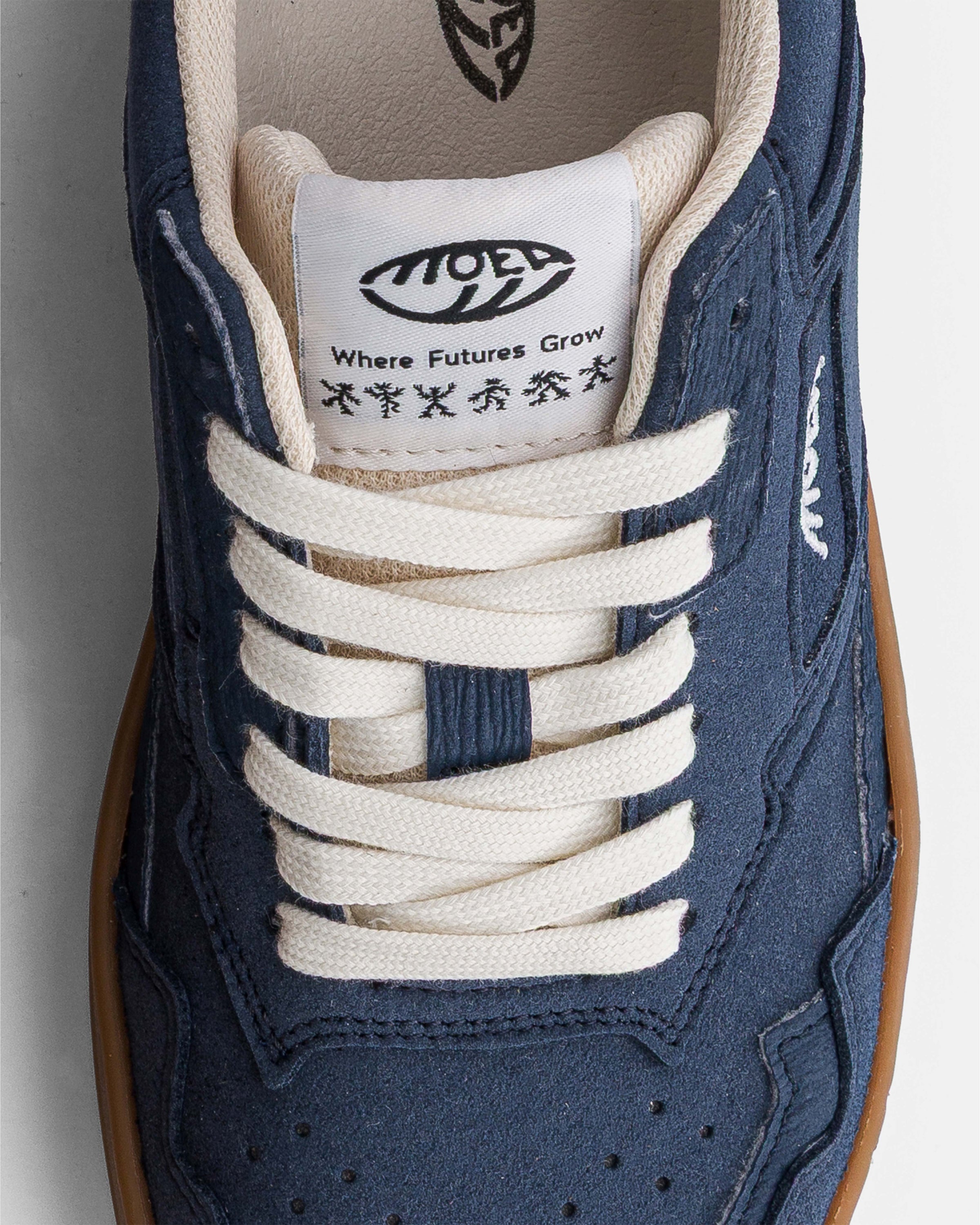 Origin - Full Blue Suede - Mushroom