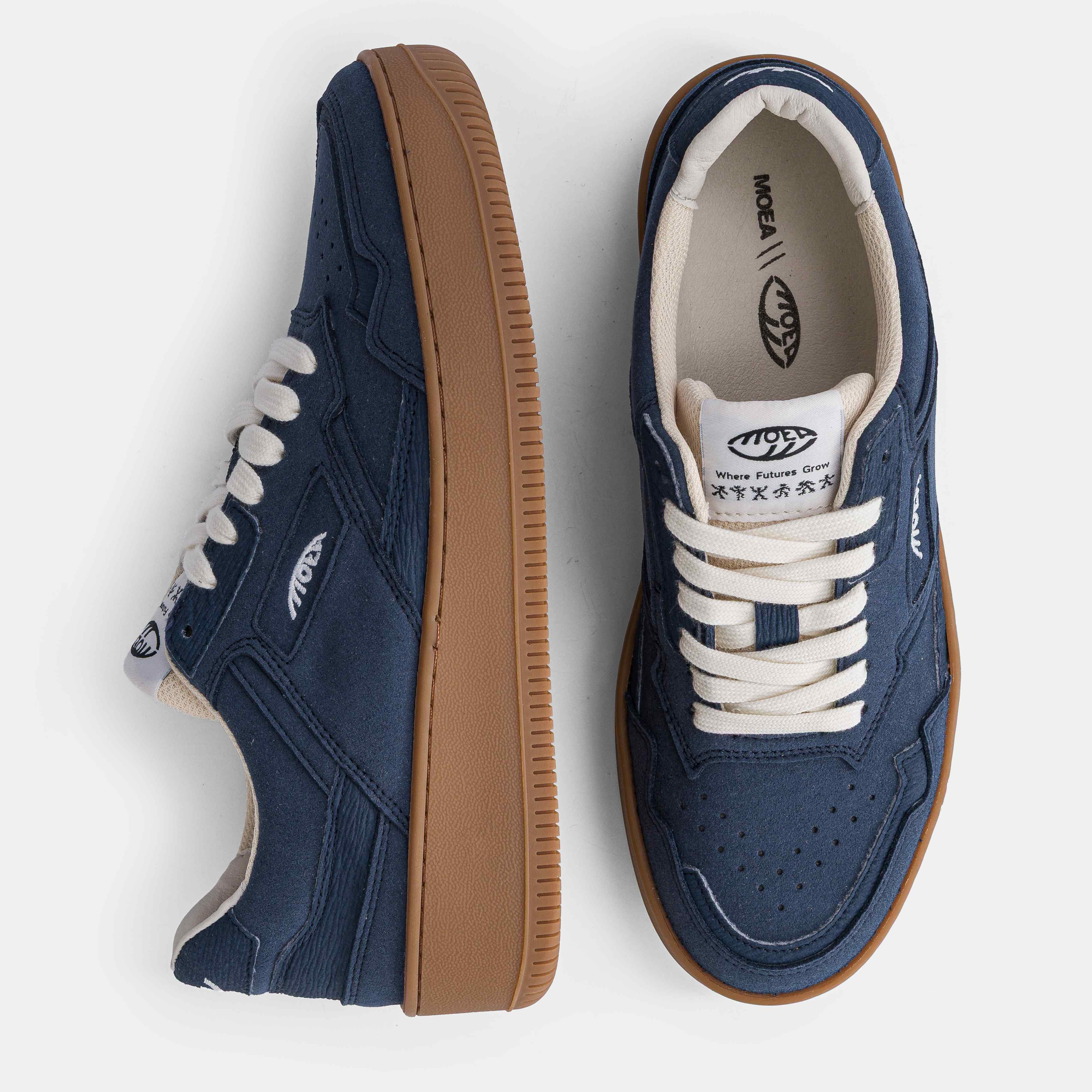 Origin - Full Blue Suede - Mushroom