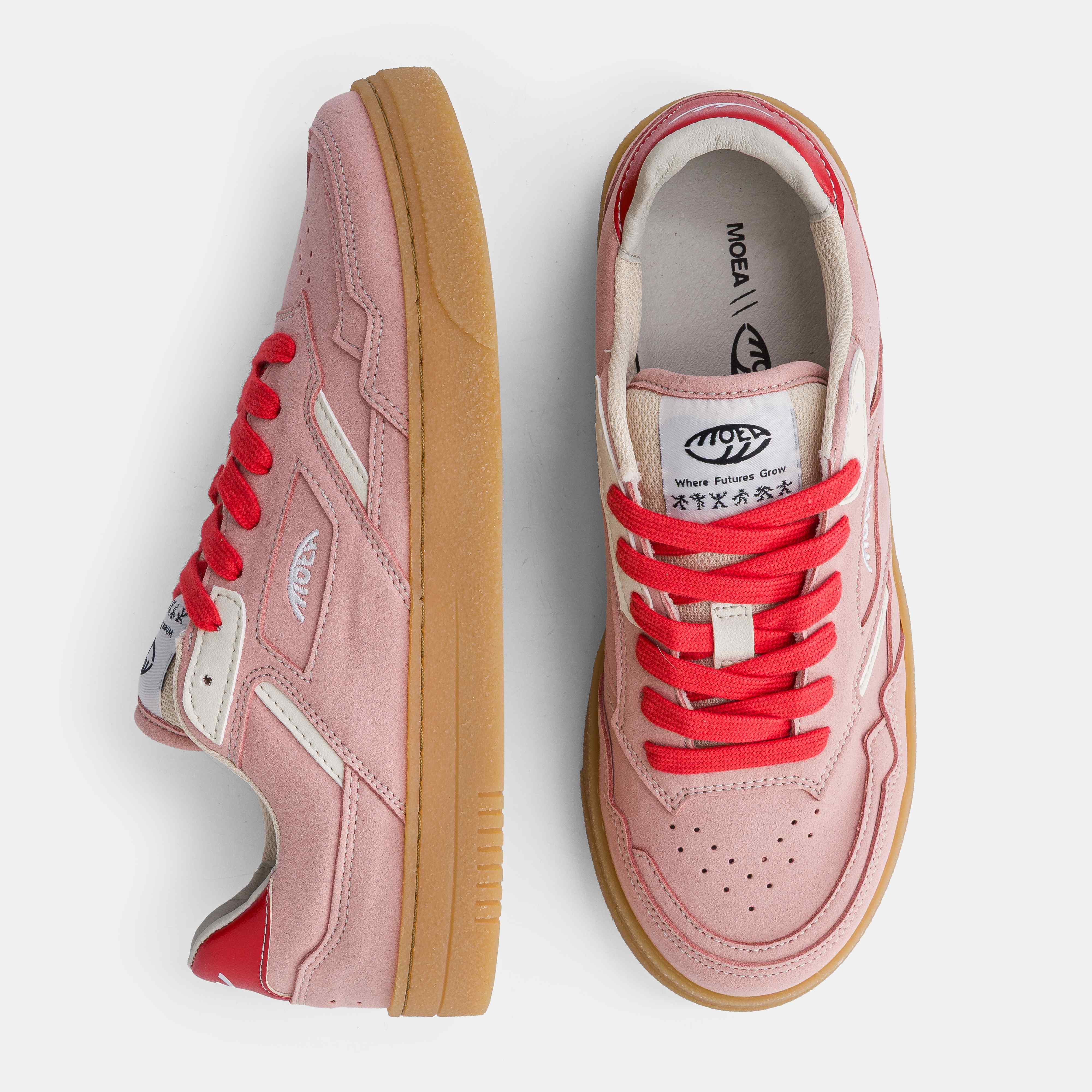Origin Low - Pink Suede & Beige - Apple