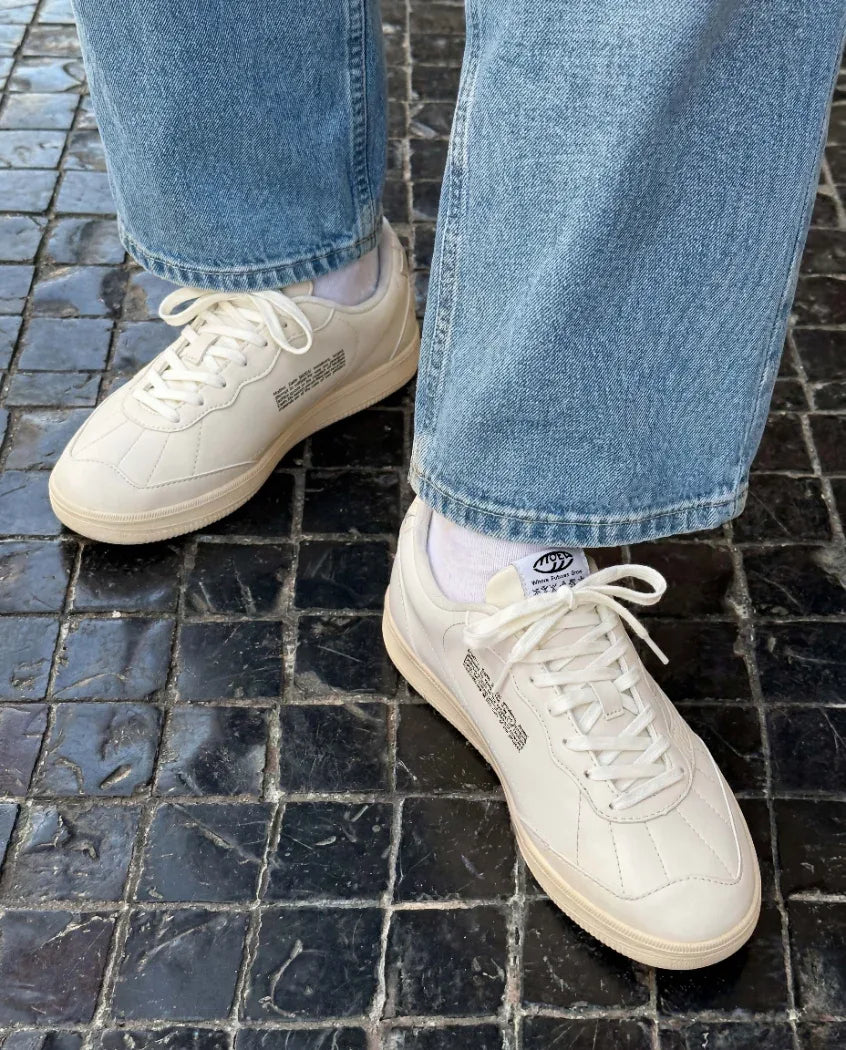Alma worn: Shoes by the door, morning light