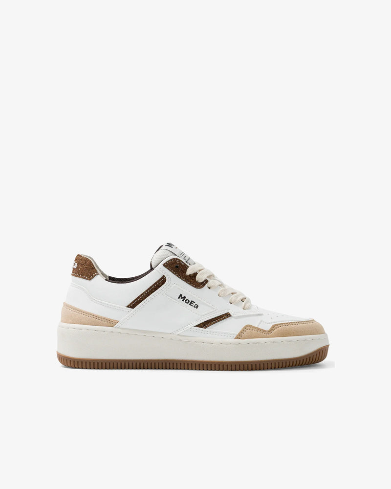 GEN1 - Coco White & Brown Suede