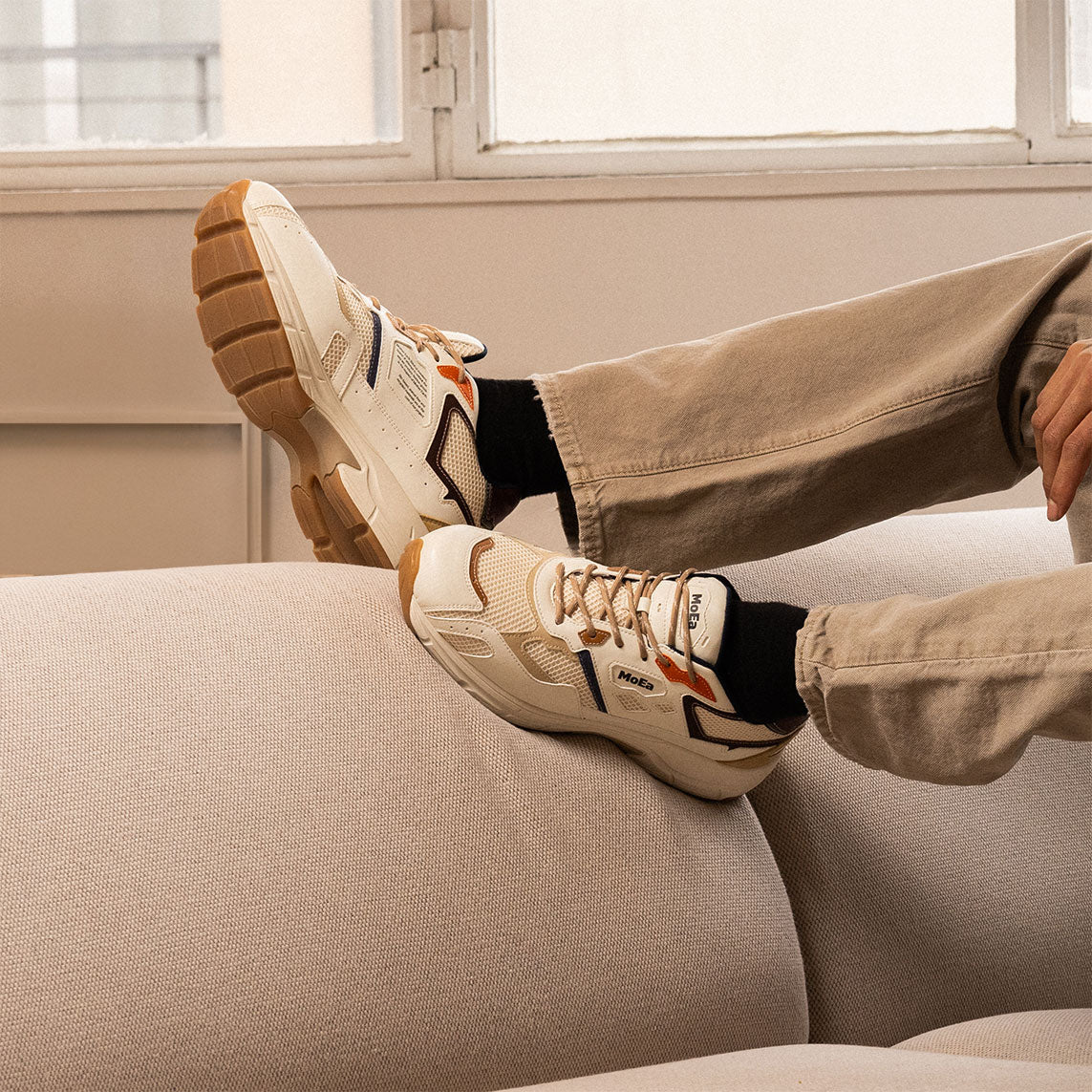 CUSTOMADE モカシン メンズ (アイボリー) ORIGIN sneakers I Men