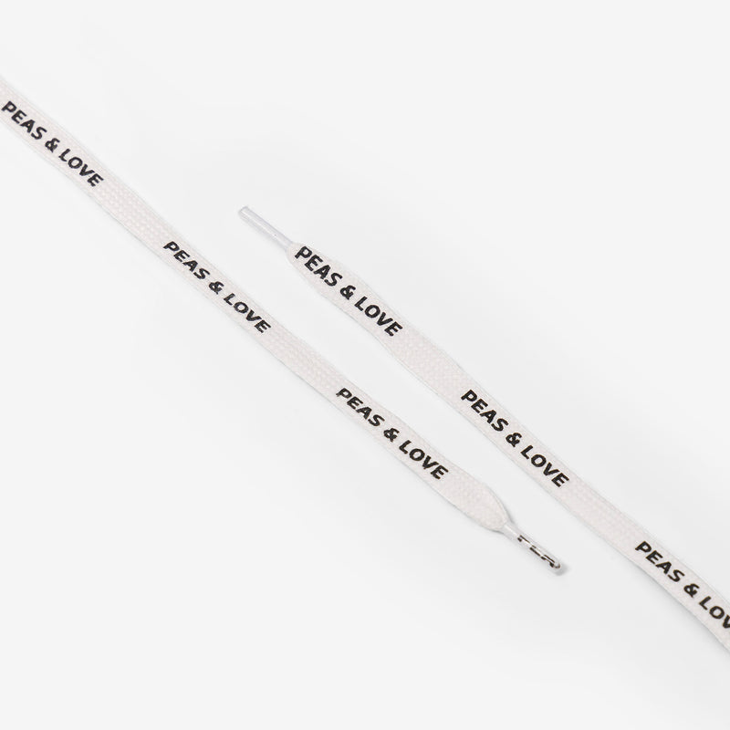White laces - Peas & Love