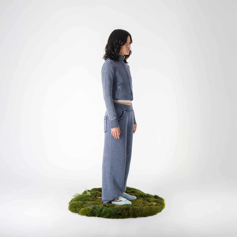 Rise - Blue & Brown - Palm