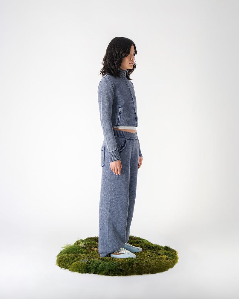 Rise - Blue & Brown - Palm