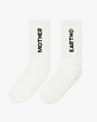 MoEa Socks - Mother Earth - White