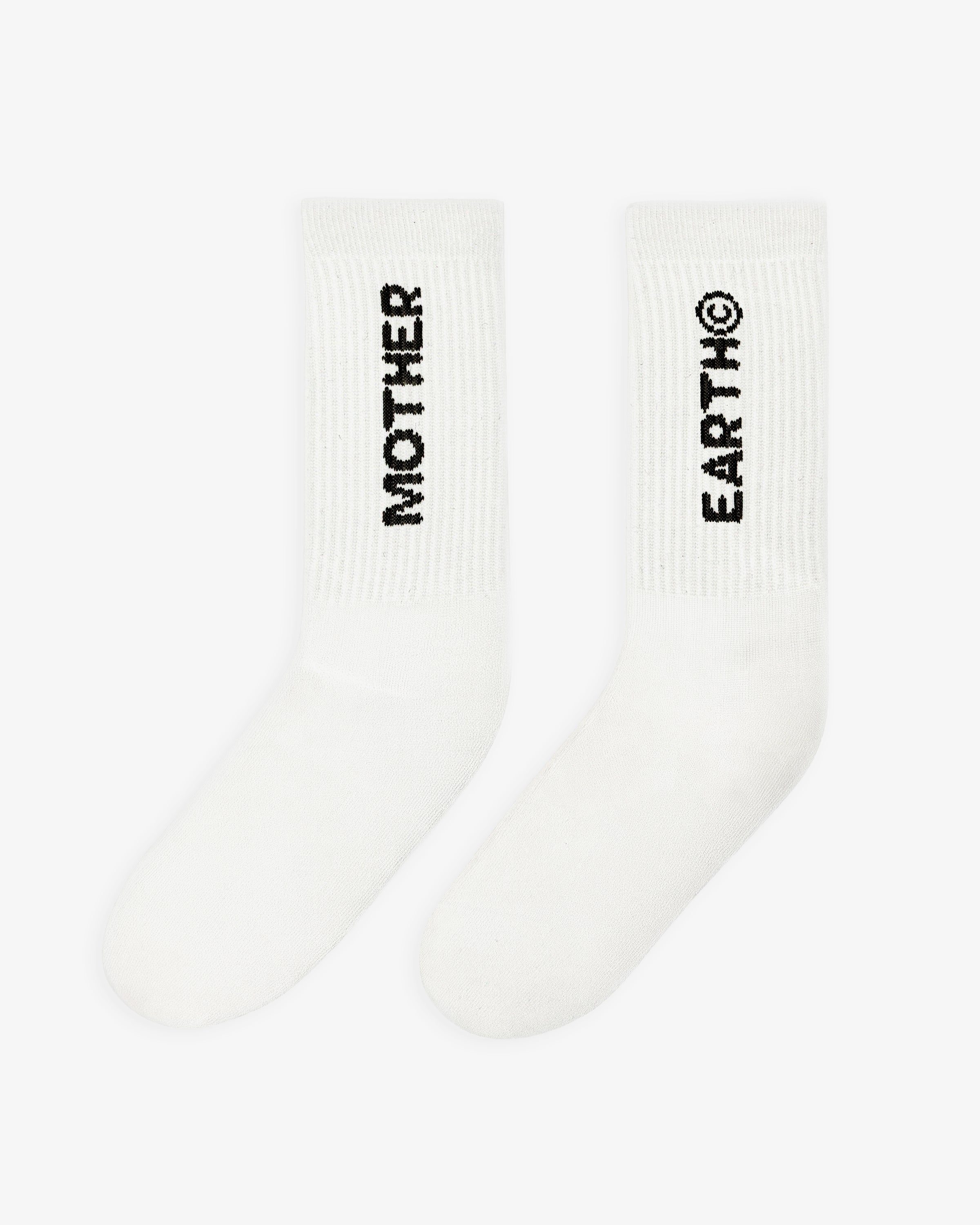 MoEa Socks - Mother Earth - White
